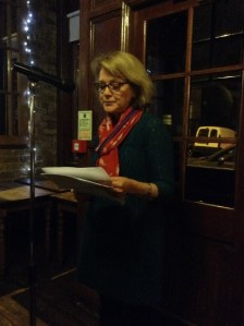 Josephine Corcoran reading at Vanguard. Photo courtesy of Richard Skinner.