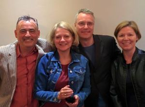 L-R Roy Marshall, Josephine Corcoran, Richard Skinner, Robin Houghton