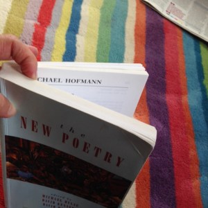 Hofmann inside Poetry anthology