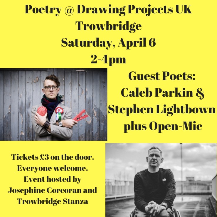 Stephen Lightbown and Caleb Parkin to read at Trowbridge&nbsp;Stanza