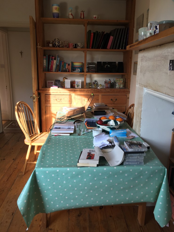 Writing while cooking