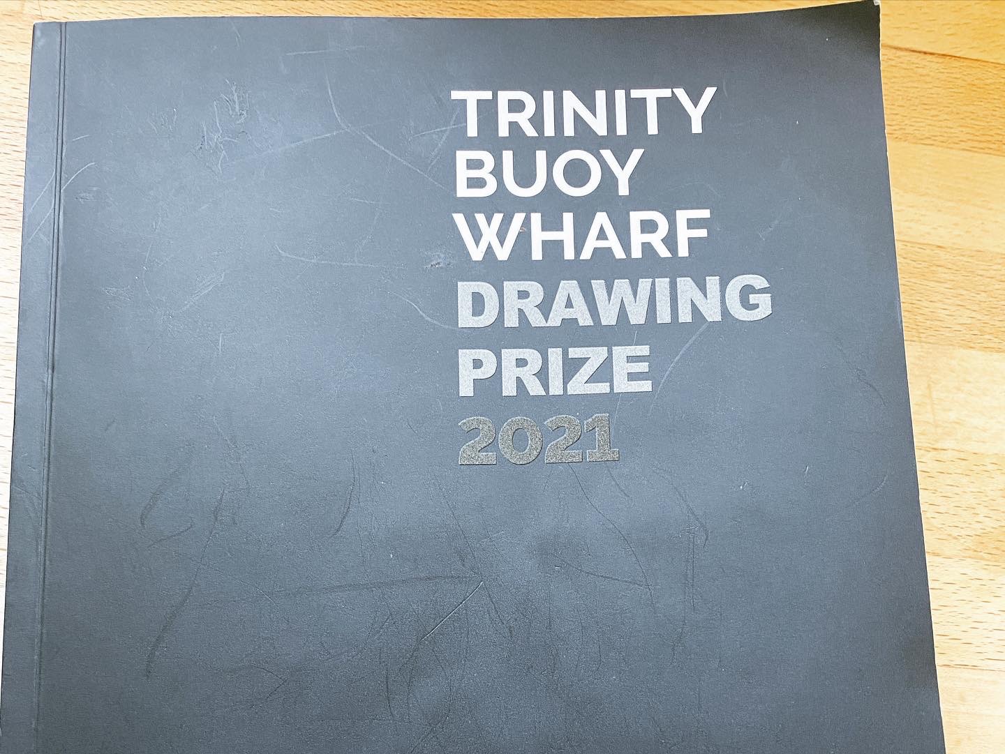 The image is the cover of the Trinity Buoy Wharf Drawing Prize 2021